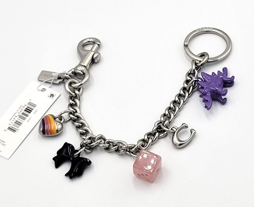 Coach motif chain bag charm - chain,